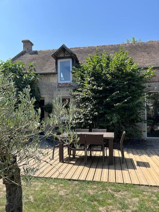 Charmante Maison Du XVIII En Pierre Renovee Colleville-Montgomery Екстер'єр фото