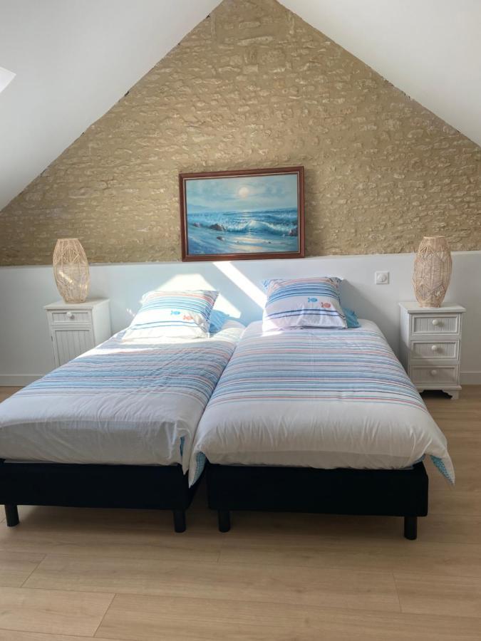 Charmante Maison Du XVIII En Pierre Renovee Colleville-Montgomery Екстер'єр фото